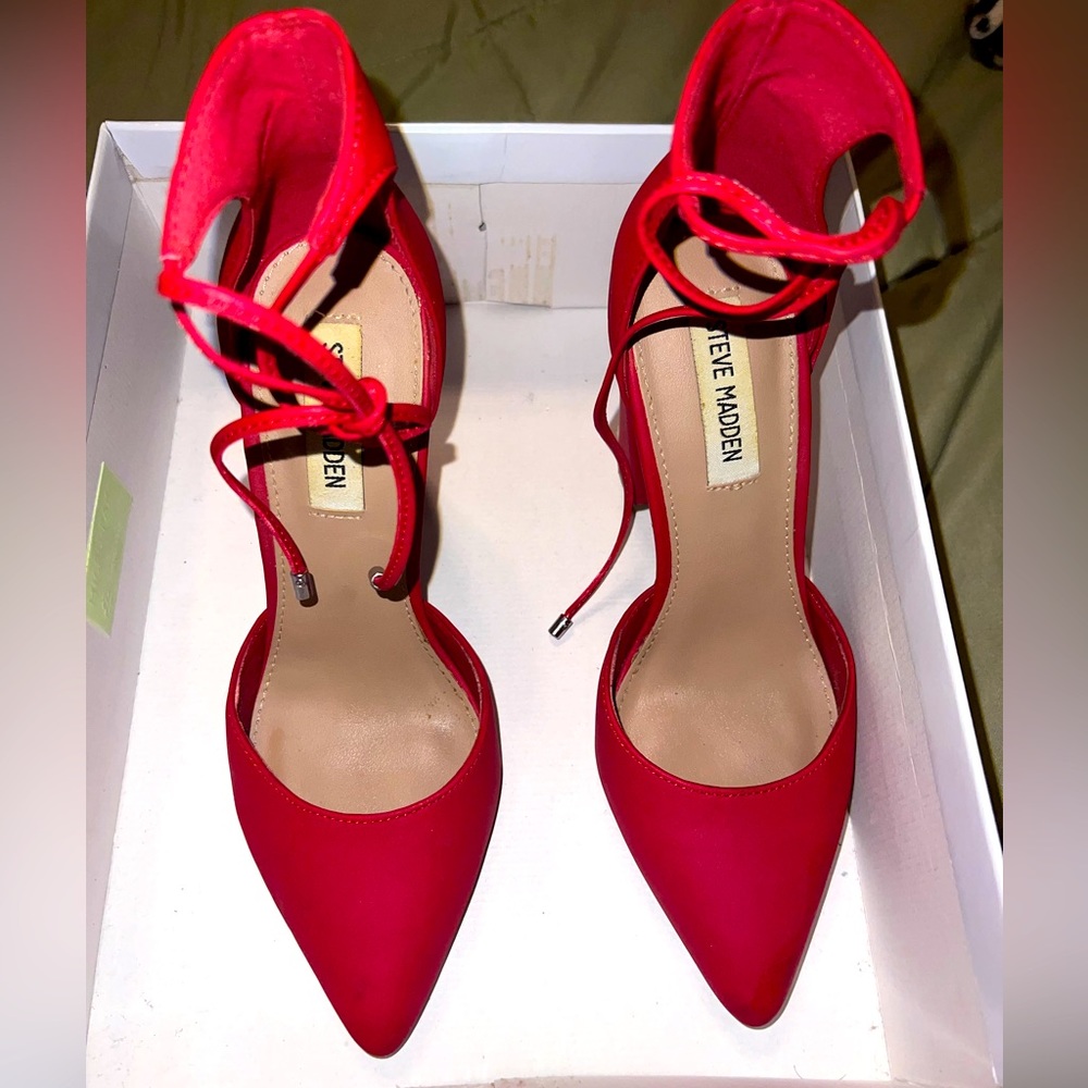 Red Steve Madden heels